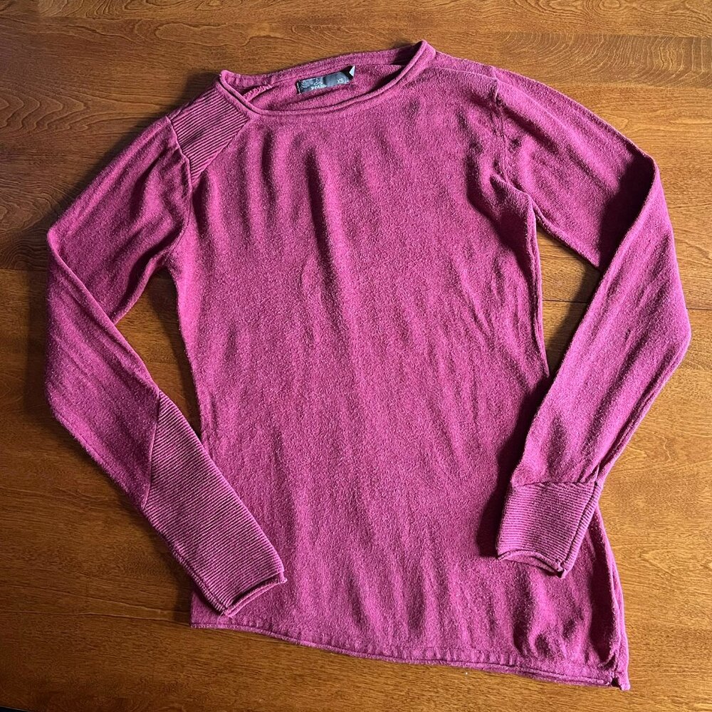 Prana asymmetrical organic cotton sweater XS